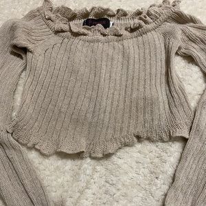 Sweater crop top